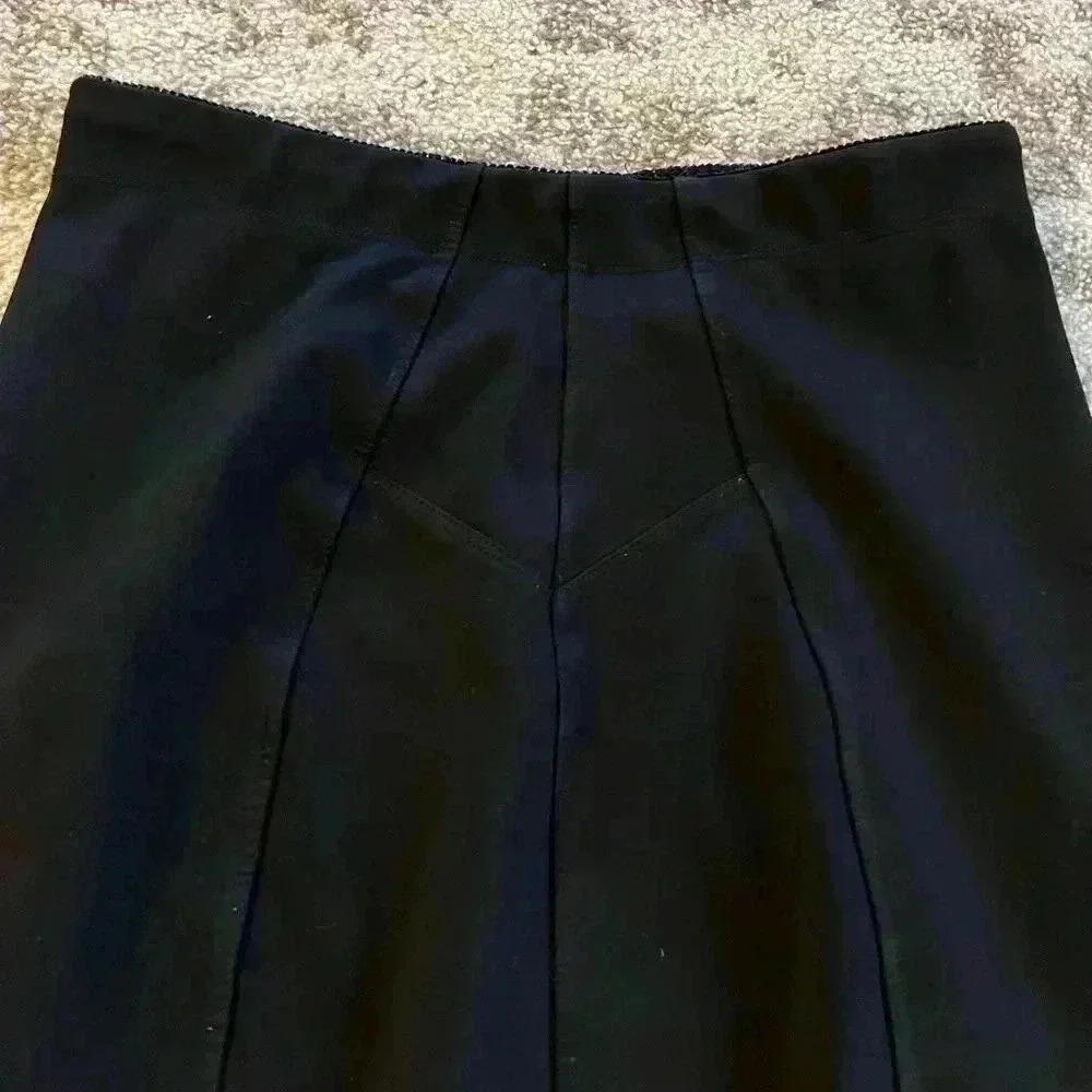 Black Knee Length Pencil Skirt - Picture 2 of 5